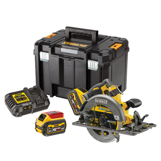 DEWALT DCS579T2-QW Sega circolare 2 batterie 18/54V XR Flexvolt 6.0Ah