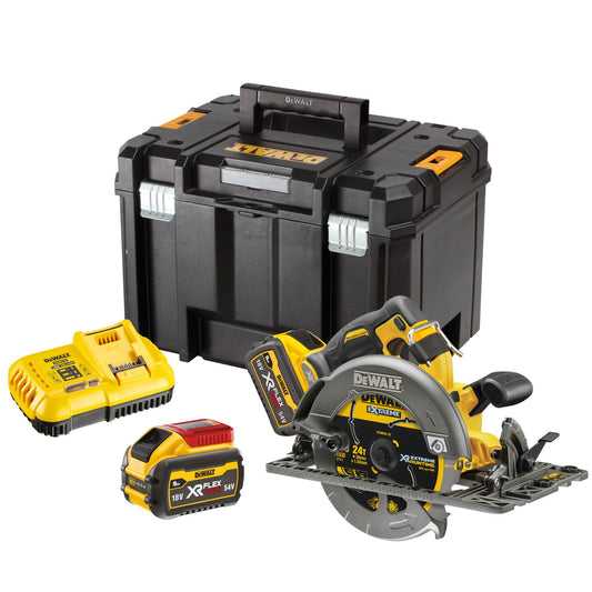 DEWALT DCS579X2-QW Sega circolare 2 batterie 18/54V XR Flexvolt 9.0Ah