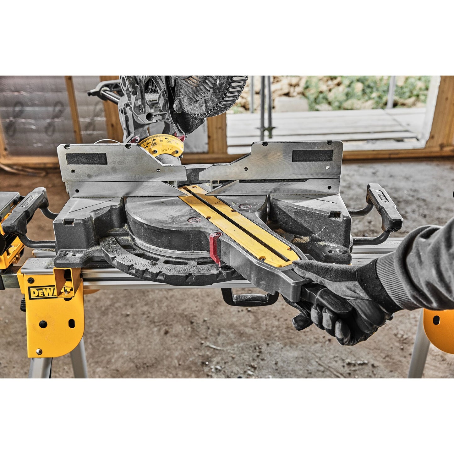 DEWALT DCS781X2-QW Troncatrice radiale 305 mm doppia inclinazione 2 batterie Flexvolt 18/54V 9.0Ah