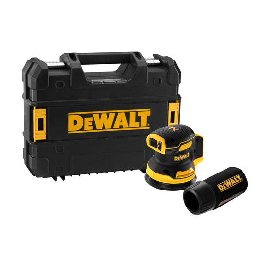 DEWALT DCW210NT-XJ Levigatrice roto-orbitale 18V da 125mm (in valigetta senza batterie e caricabatteria)