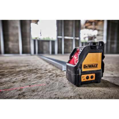 DEWALT DW088K-XJ Nivel Láser autonivelante ROJO de 2 líneas en cruz (Horizontal y vertical)