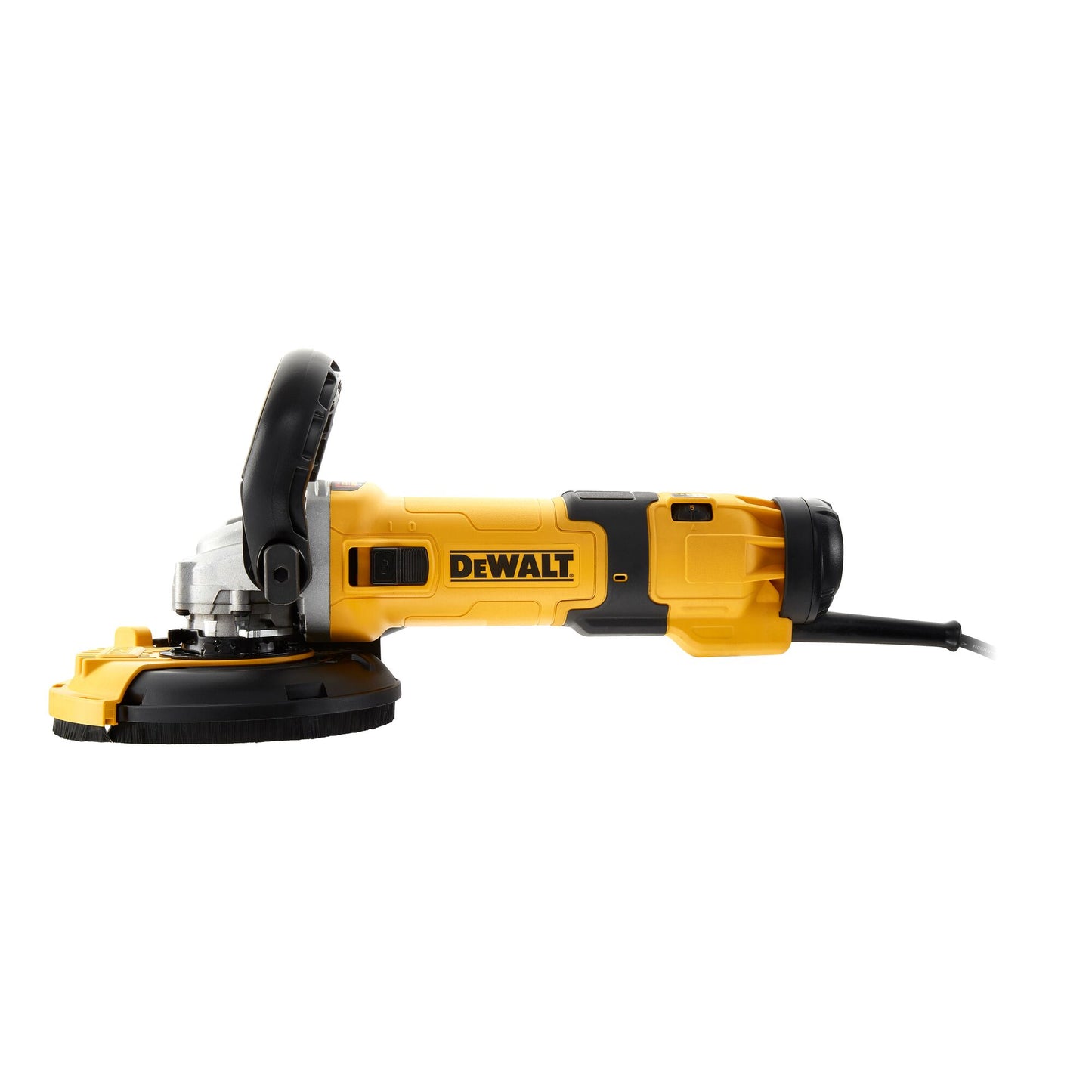DEWALT DWE4257KT-QS Smerigliatrice angolare 125mm 1500W con tazza diamantata e cuffia di protezione