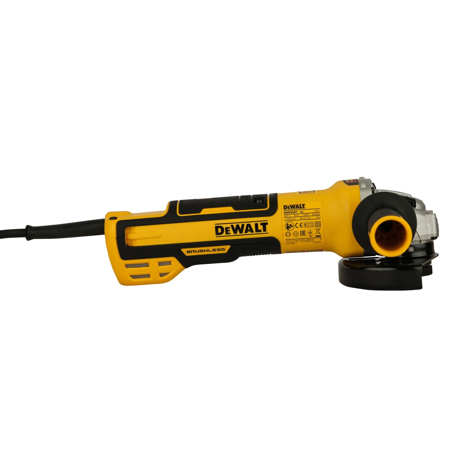DEWALT DWE4347-QS 1700W 125mm Brushless Angle Grinder