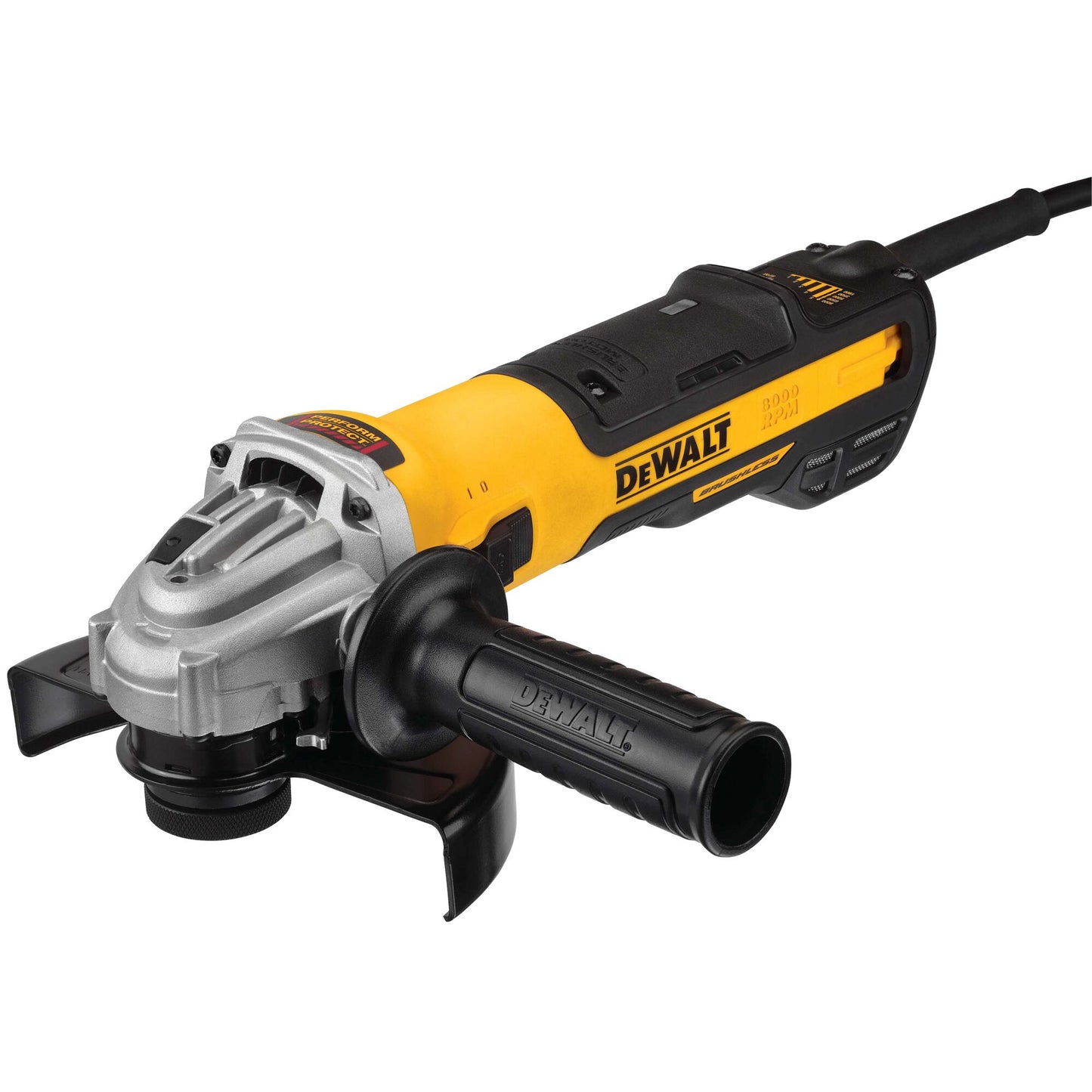 DEWALT DWE4369-QS 1.700 Watt Winkelschleifer 125mm (bürstenlos) mit Drehzahlelektronik