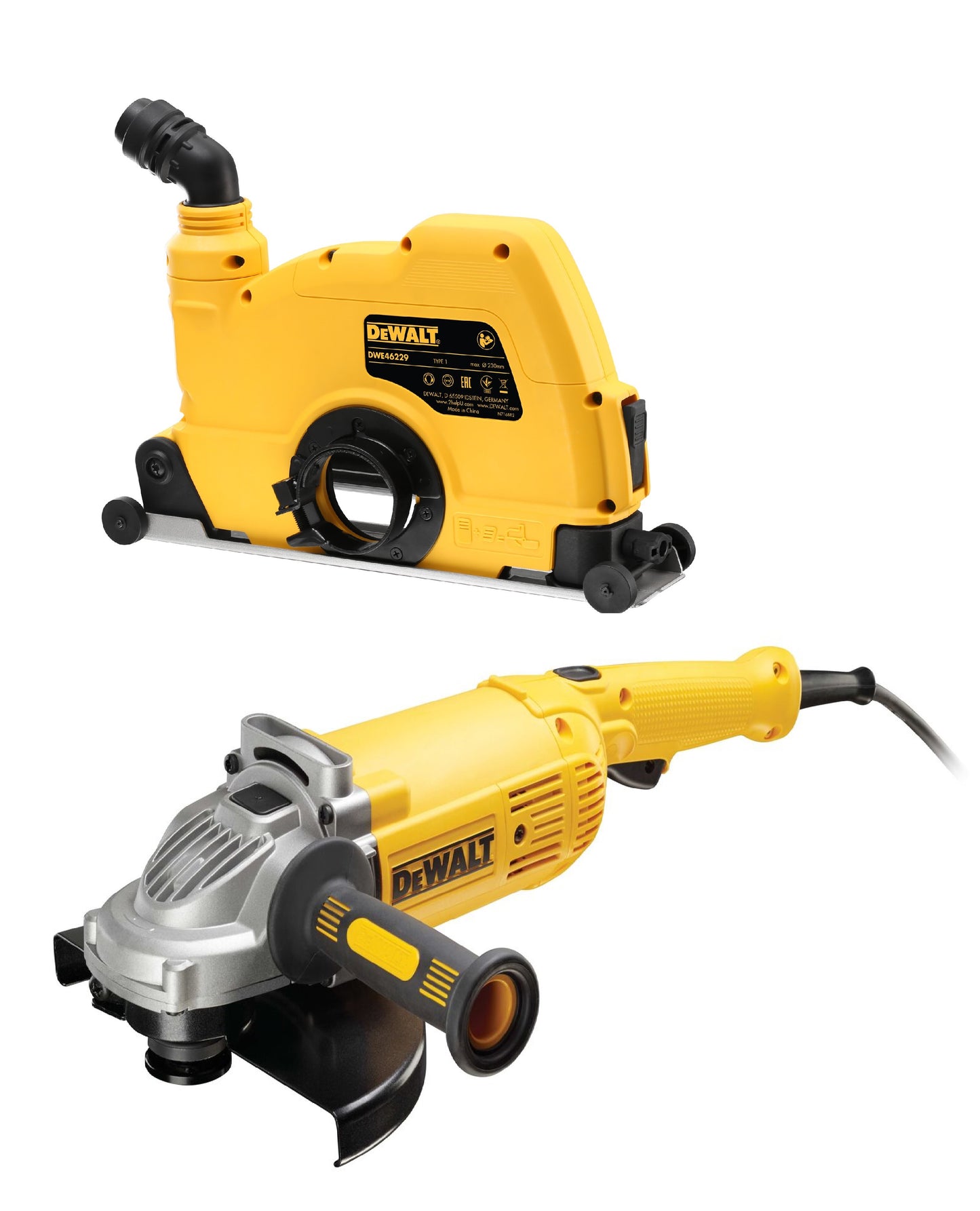 DEWALT DWE492GK-QS Amoladora angular 230mm 2200w + Protector para cortes 230mm