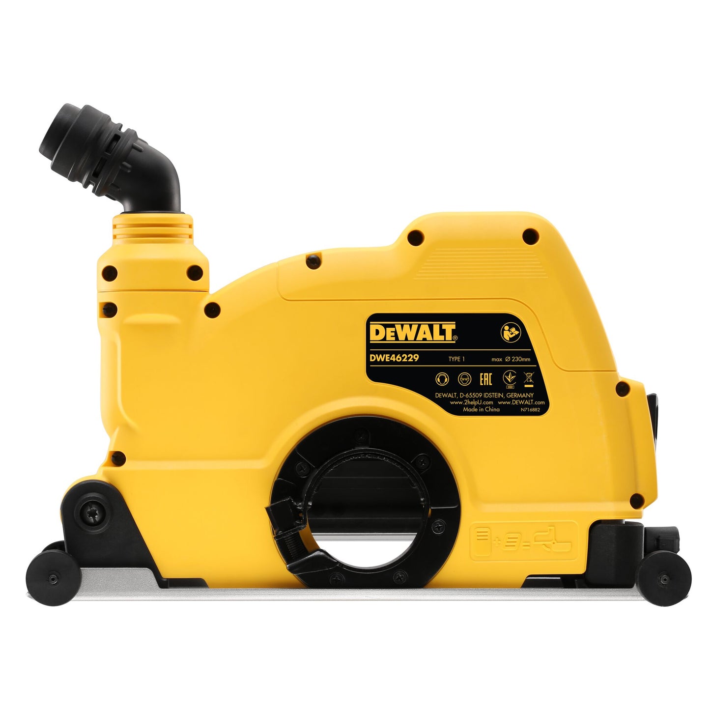 DEWALT DWE46229-XJ 230/180 mm Winkelschleifer-Schutzhaube für Betonarbeiten