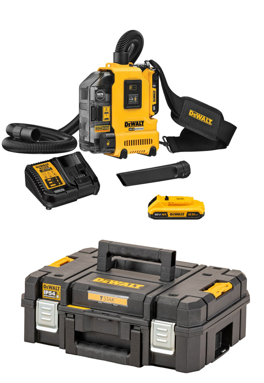 DEWALT DWH161D1-QW Aspiratore universale portatile con 1 batteria 18V 2.0Ah