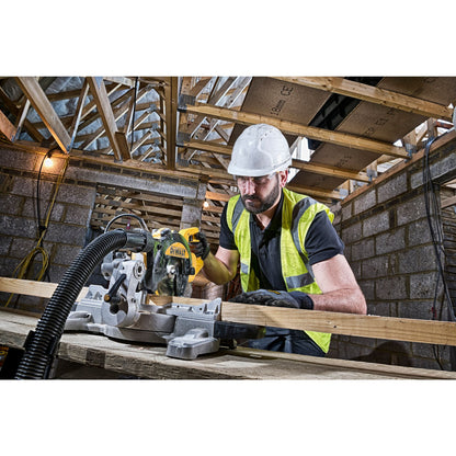 DEWALT DWS774-QS Troncatrice radiale 216mm 1400W + sistema tracciatura XPS