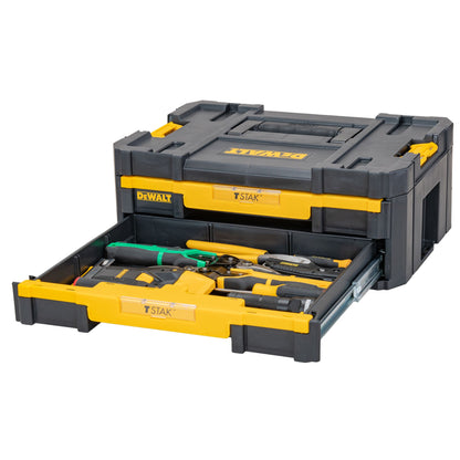 DEWALT DWST1-70706 TSTAK Coffret 2 tiroirs avec diviseurs