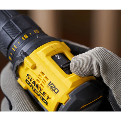 STANLEY FATMAX SFMCD710C2K-QW V20 Cordless Brushless Drill Driver with 2 x 1.5Ah Lithium Ion Batteries and Kit Box