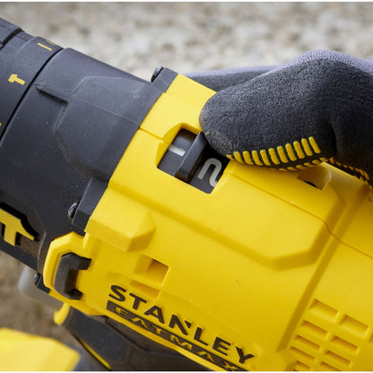 STANLEY FATMAX SFMCD711D22-QW V20 Cordless Hammer Drill with 2 x 2.0Ah Lithium Ion Battery and Kit Box