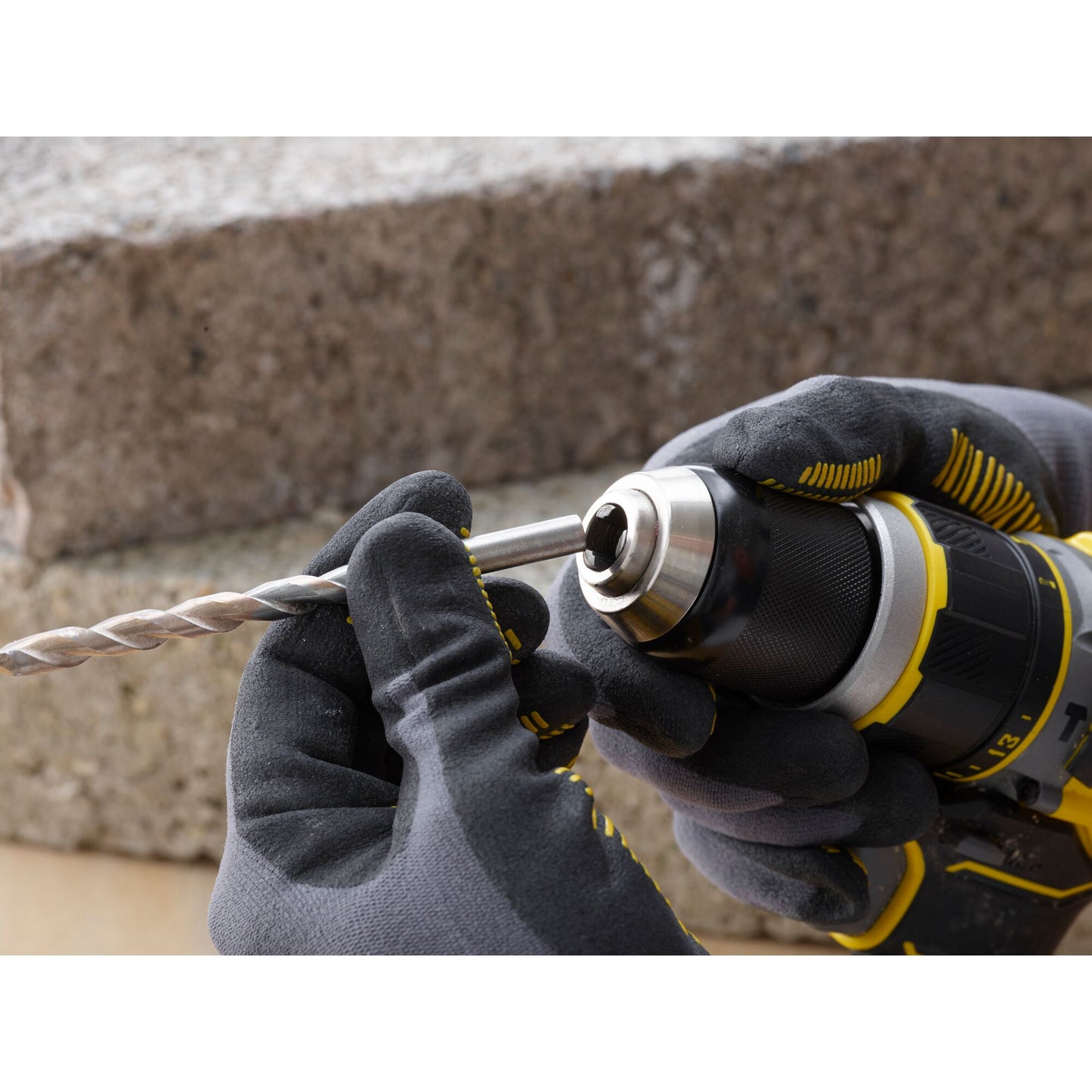 STANLEY FATMAX SFMCD721M2K-QW V20 Cordless Brushless Hammer Drill with 2 x 4.0Ah Battery and Kit Box
