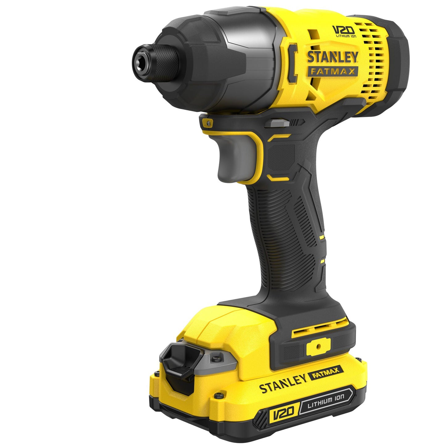 STANLEY FATMAX SFMCF800C2K-QW V20 Cordless Impact Driver with 2 x 1.5Ah Lithium Ion Battery and Kit Box