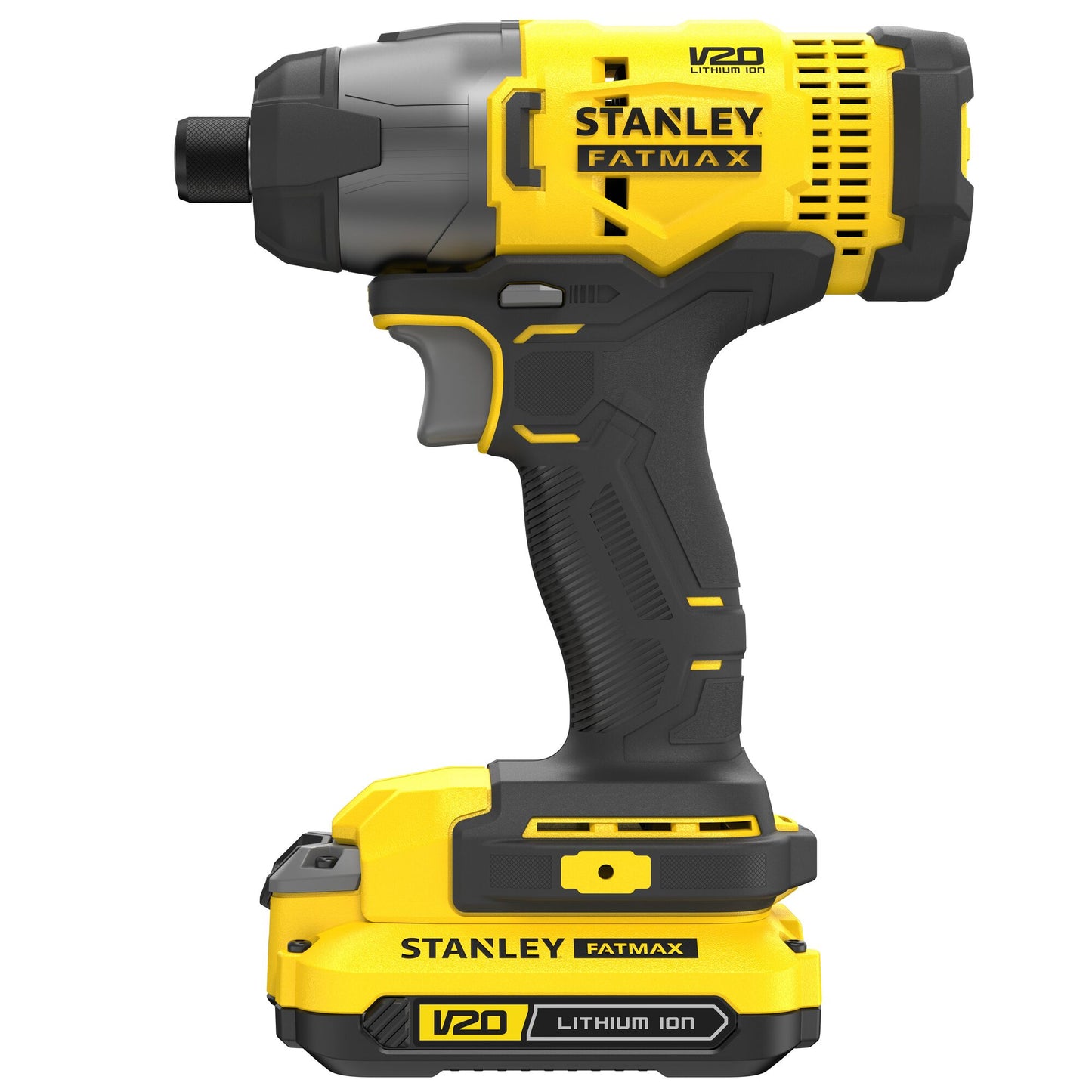STANLEY FATMAX SFMCF800C2K-QW V20 Cordless Impact Driver with 2 x 1.5Ah Lithium Ion Battery and Kit Box