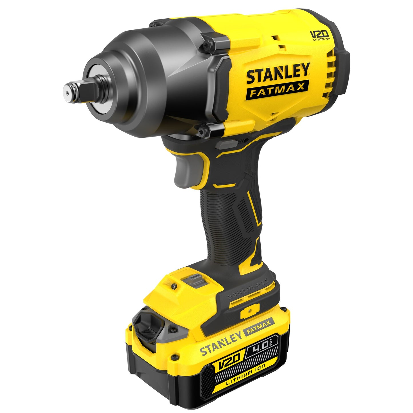 STANLEY FATMAX SFMCF940M1-QW V20 Cordless Brushless Impact Driver with 1 x 4.0Ah Lithium Ion Battery and Soft Bag
