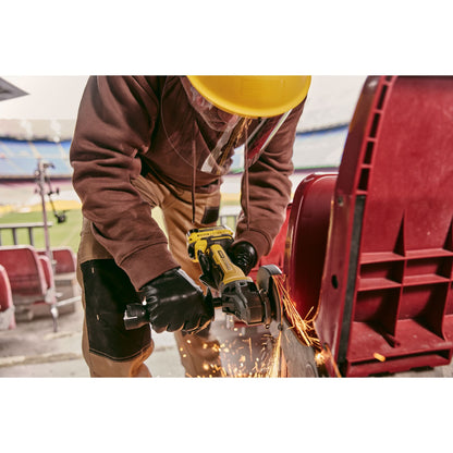 STANLEY FATMAX SFMCG700M2K-QW V20 Cordless Brushless 125mm Angle Grinder with 2 x 4.0Ah Lithium Ion Batteries and Kit Box