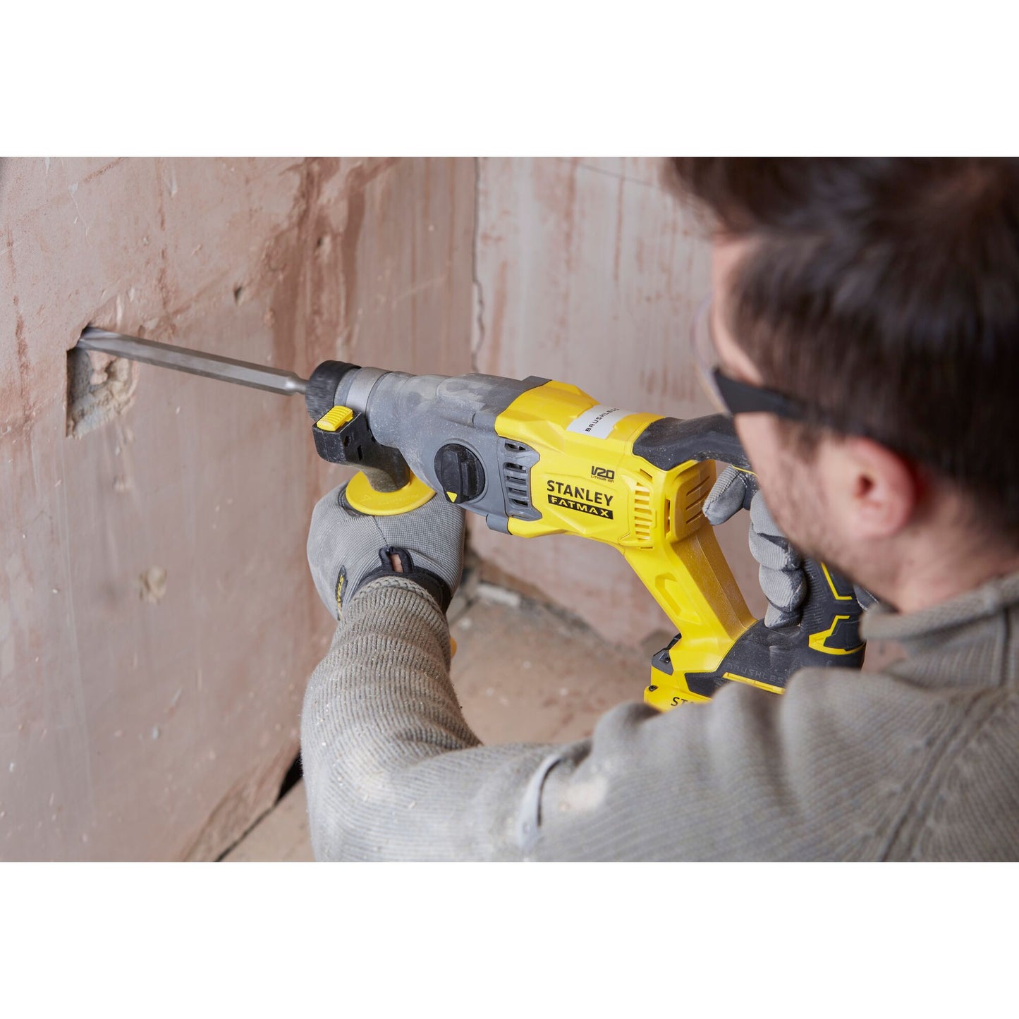 STANLEY FATMAX SFMCH900M22-QW Tassellatore SDS PLUS brushless V20, 2 batterie 18V 4.0Ah