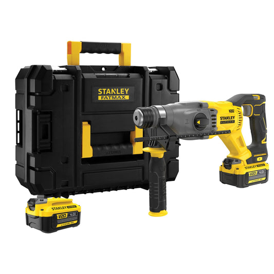 STANLEY FATMAX SFMCH900M22-QW Tassellatore SDS PLUS brushless V20, 2 batterie 18V 4.0Ah