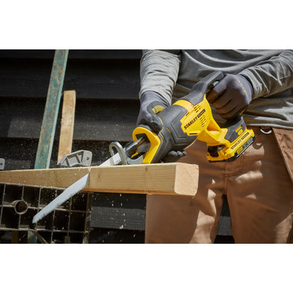 STANLEY FATMAX SFMCS300D2K-QW V20 18V Akku-Säbelsäge, 2 Akkus 18V 2,0Ah