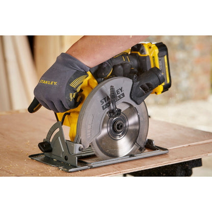 STANLEY FATMAX SFMCS500M2K-QW Scie circulaire V20, 2 batteries 18V 4.0Ah