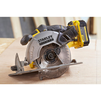STANLEY FATMAX SFMCS500M2K-QW Scie circulaire V20, 2 batteries 18V 4.0Ah