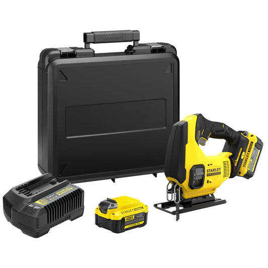 STANLEY FATMAX SFMCS600M2K-QW Seghetto alternativo V20, 2 batterie 18V 4.0Ah