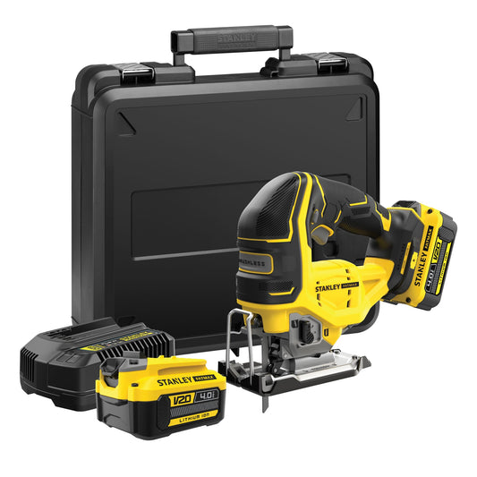 STANLEY FATMAX SFMCS650M2K-QW Seghetto alternativo brushless V20. 2 batterie 18V 4.0Ah