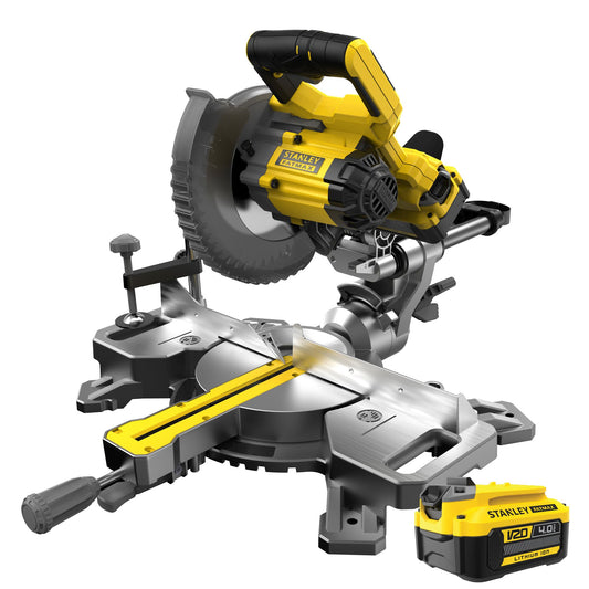 STANLEY FATMAX SFMCS701M1-QW Troncatrice V20, 1 batteria 18V 4,0Ah