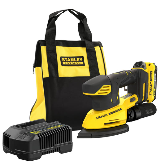 STANLEY FATMAX SFMCW221D1S-QW Levigatrice a delta V20, 1 batteria 18v 2.0Ah