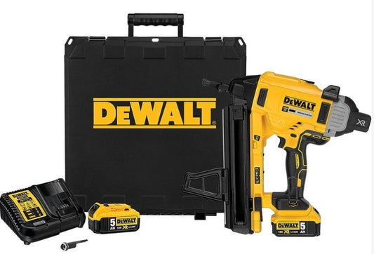 DEWALT DCFS950P2-QW 18V Akku-Zauntacker mit 2 x 5.0Ah Akkus