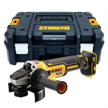 DEWALT DCG406NT-XJ Smerigliatrice angolare Brushless 18V 125mm con interruttore a paletta, senza batteria ne caricabatteria